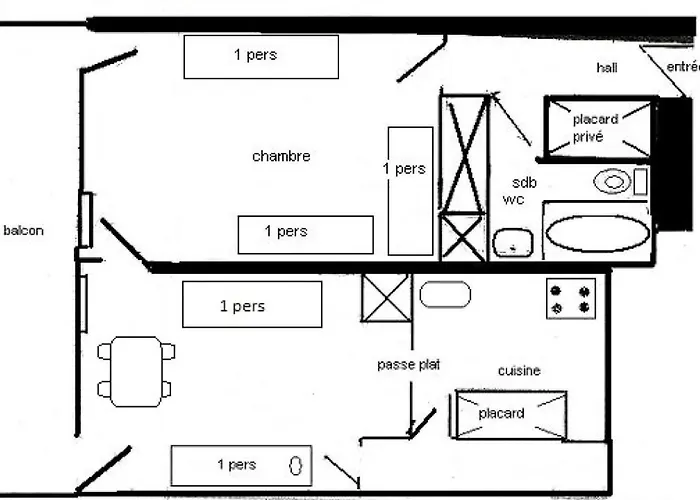 Le France - 2 Pieces 5 Pers - Le France - 945fr - Plagne Centre Mae-9373 Apartmán La Plagne-Tarentaise
